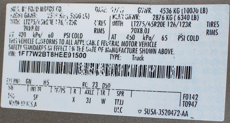 Ford F-250 SD King Ranch Crew Cab 4WD 2017