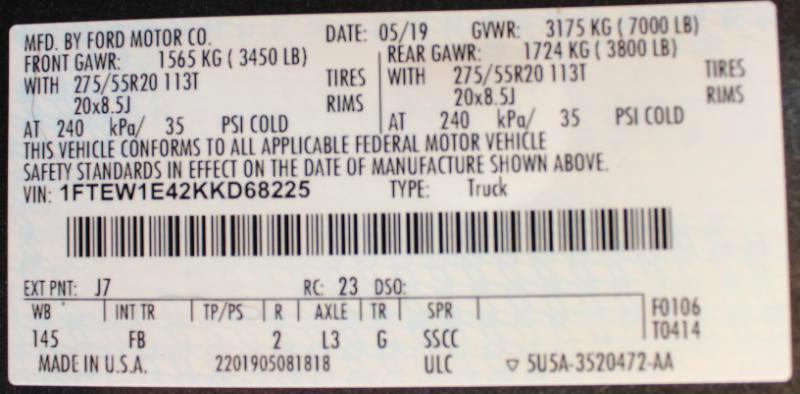 Ford F-150 XLT SuperCrew 5.5-ft. Bed 4WD 2019