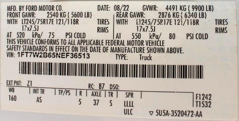 Ford F-250 SD XL Crew Cab 4WD 2022
