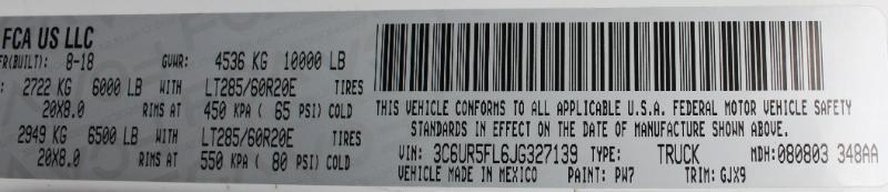 RAM 2500 Laramie Crew Cab SWB 4WD 2018