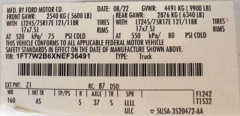 Ford F-250 SD XL Crew Cab 4WD 2022