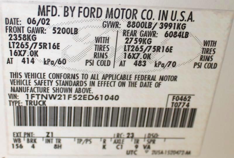 Ford F-250 SD  2002