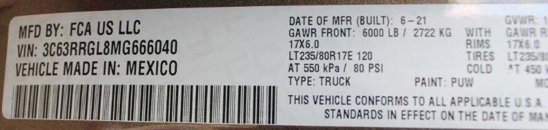 RAM 3500 Tradesman Crew Cab 4WD DRW 2021