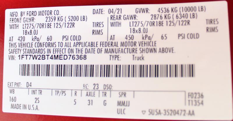 Ford F-250 SD XLT Crew Cab 4WD 2021