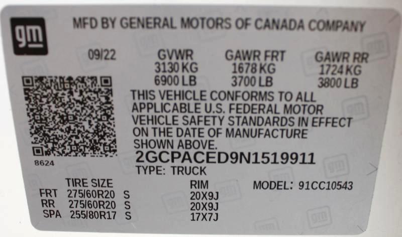 Chevrolet Silverado 1500 LT Crew Cab 2WD 2022