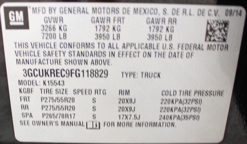 Chevrolet Silverado 1500 LT Crew Cab 4WD 2015