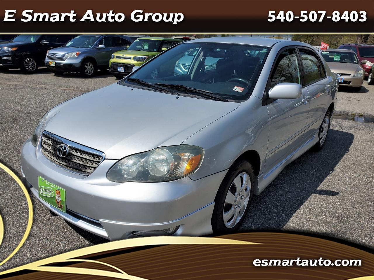 Used 2006 Toyota Corolla S for Sale in Spotsylvania VA 22551 E Smart