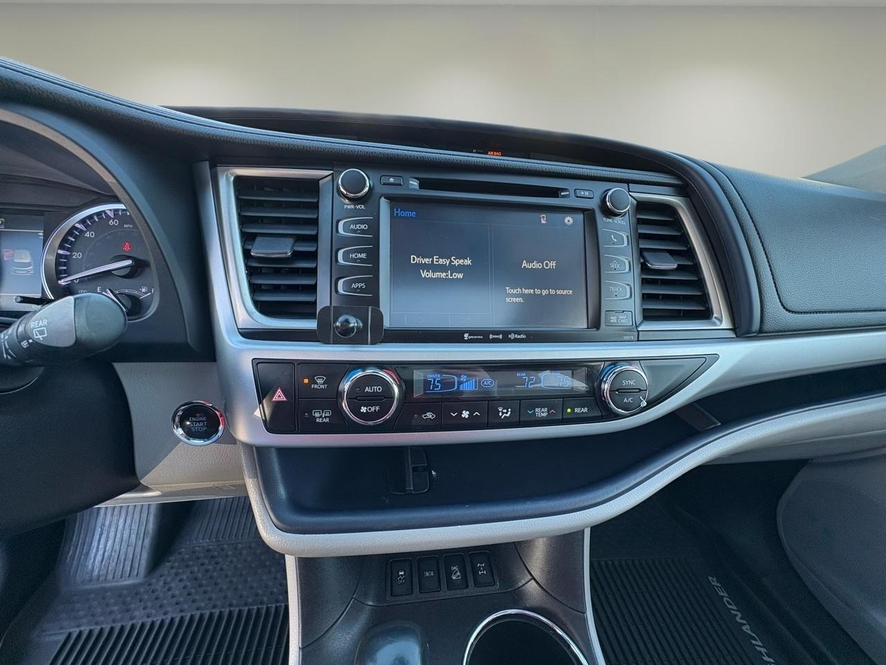 Toyota Highlander XLE V6 AWD (Natl) 2018