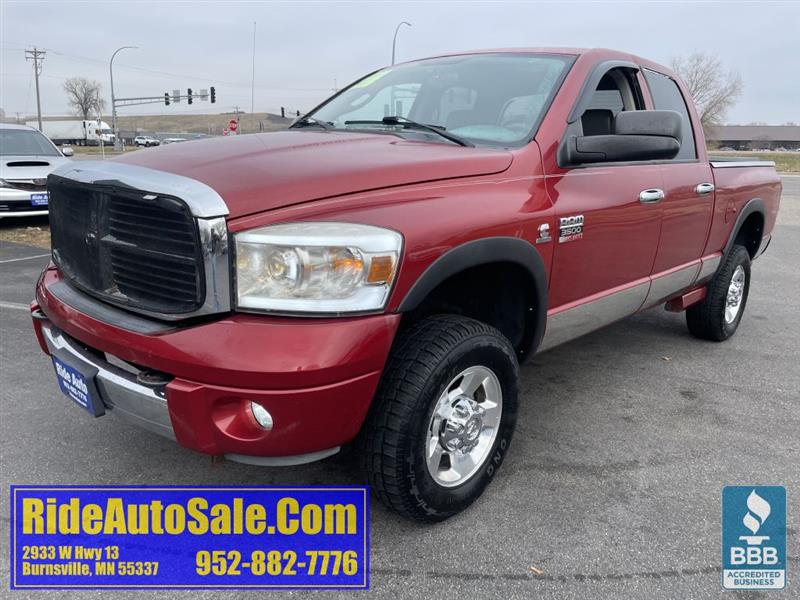 2008 Dodge Ram 3500 Laramie, Quad Cab 4dr, 4x4, H.O 6.7 Cummins Diesel