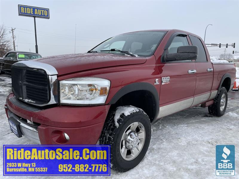 2008 Dodge Ram 3500 Laramie, Quad Cab 4dr, 4x4, H.O 6.7 Cummins Diesel