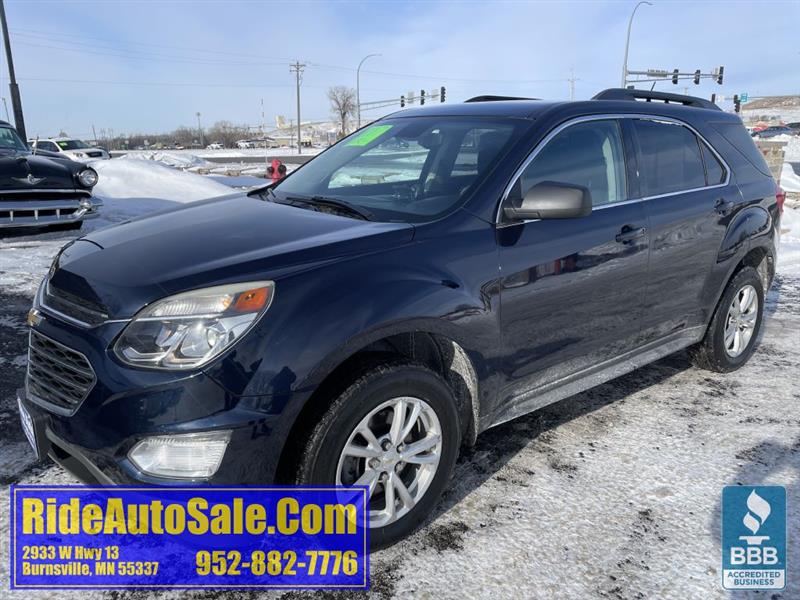 2017 Chevrolet Equinox LT, 5 Passenger, 2.4 4cyl, 1 owner !
