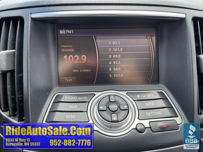 Infiniti G37X  2012