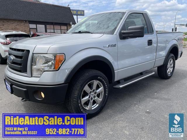 Silver 2009 Ford F-150 STX 4WD Pickup Truck Four-Wheel Drive Automatic