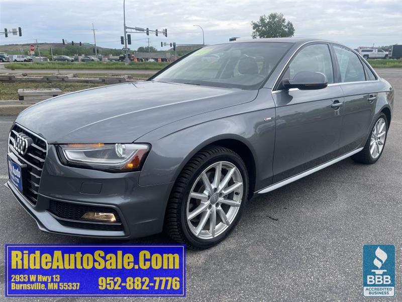 2016 Audi A4 2.0T Premium quattro, 4dr, AWD, 4cyl, Leather !