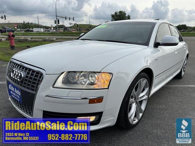 White 2008 Audi S8 Sedan All-Wheel Drive Automatic