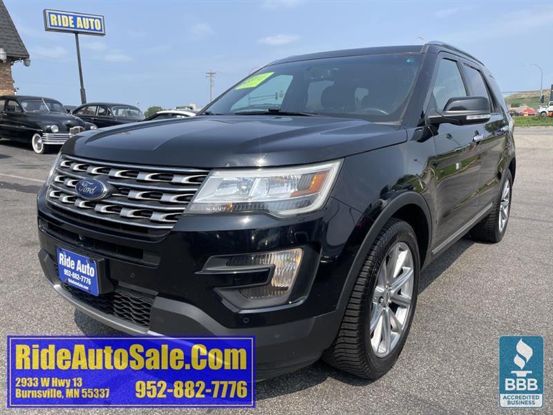2016 Ford Explorer Limited, 7 Passenger, 4x4, 3.5 V6, Leather, CLEAN