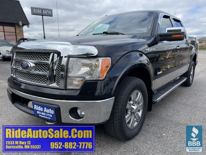 2012 Ford F-150 Lariat, Crew cab 4dr, 4x4, 365HP V6, CLEAN !
