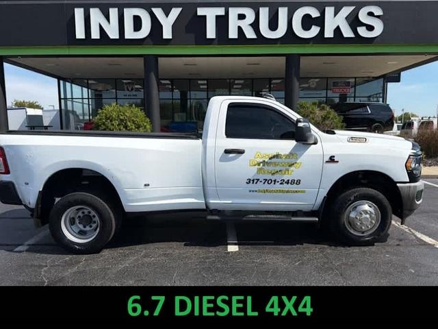 Bright White Clearcoat 2023 RAM 3500 Pickup Truck Four-Wheel Drive 6-Speed Automatic