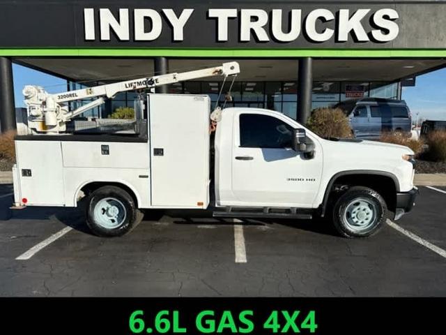 Summit White 2021 Chevrolet Silverado 3500HD Work Truck LB 4WD Pickup Truck Four-Wheel Drive 6-Speed Automatic