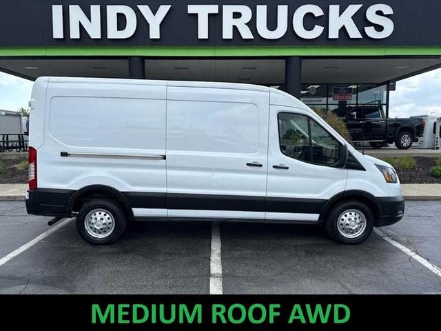 Oxford White 2023 Ford Transit Cargo Van All-Wheel Drive Automatic