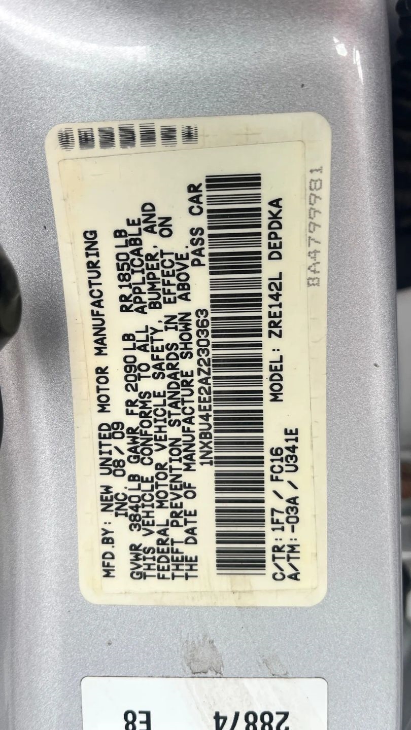 Toyota Corolla  2010