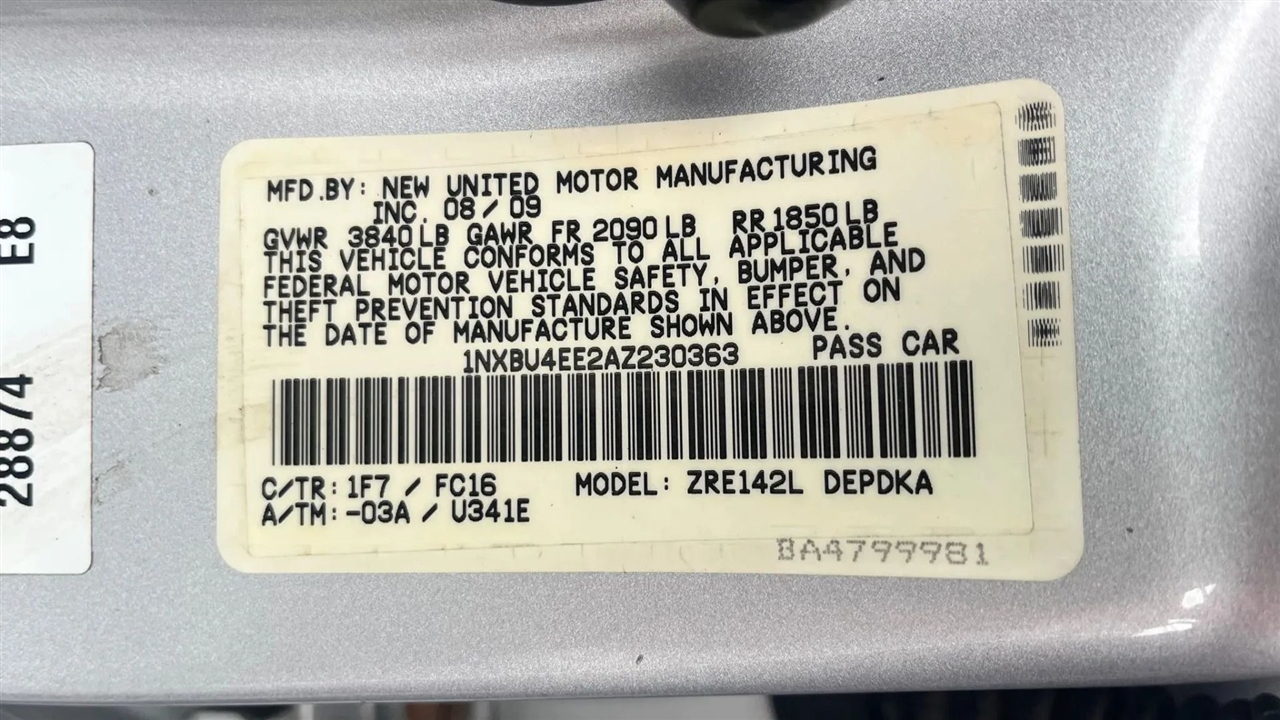 Toyota Corolla  2010