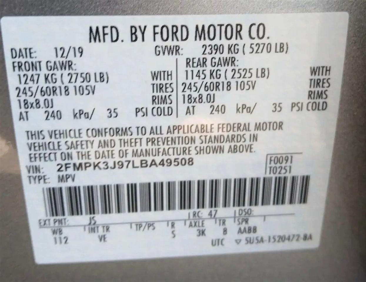 Ford Edge  2020