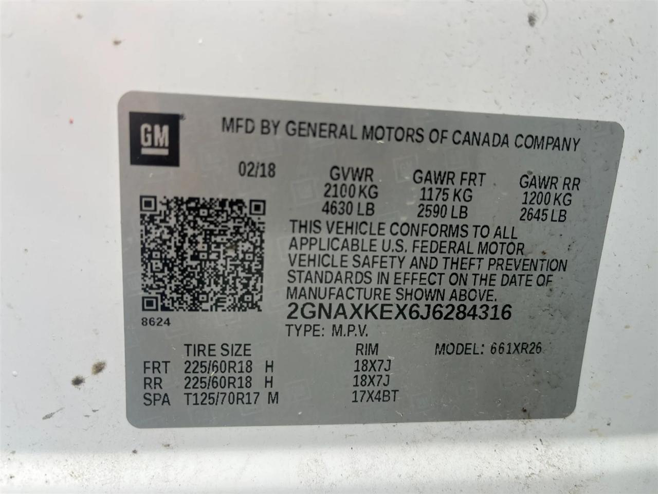 Chevrolet Equinox  2018