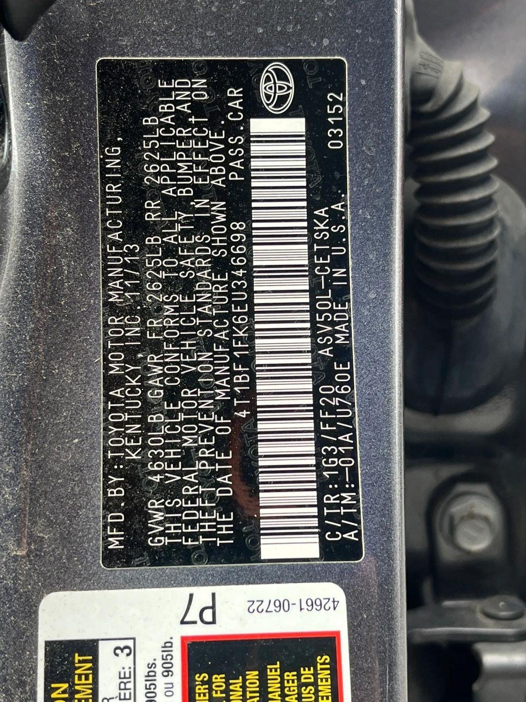 Toyota Camry  2014