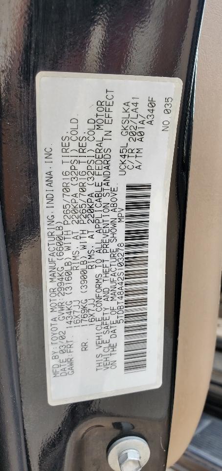 Toyota Sequoia  2002