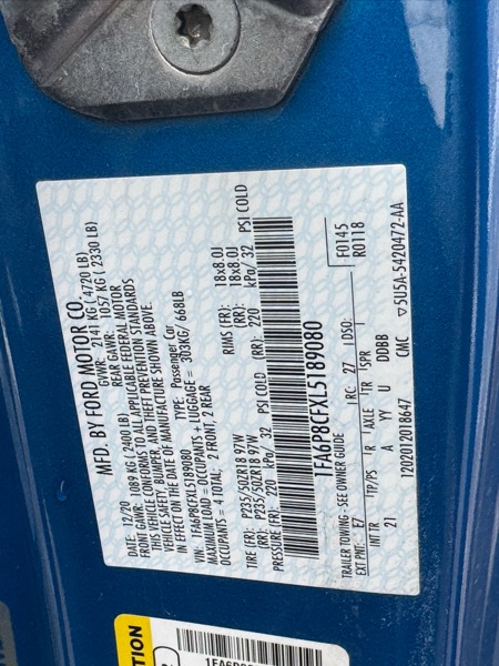 Ford Mustang GT Coupe 2020