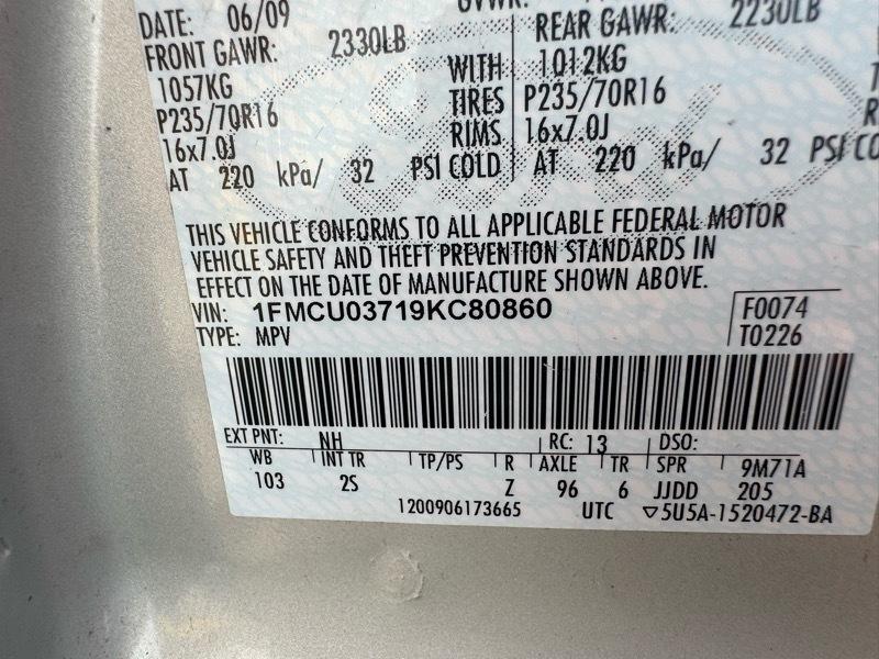 Ford Escape XLT FWD I4 2009