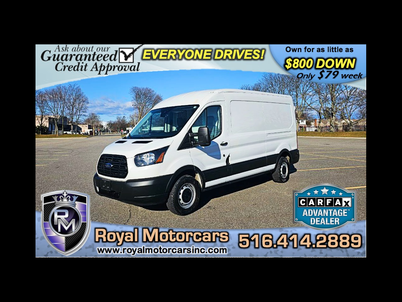 2019 Ford Transit 350 Van Med. Roof w/Sliding Pass. 148-in. WB