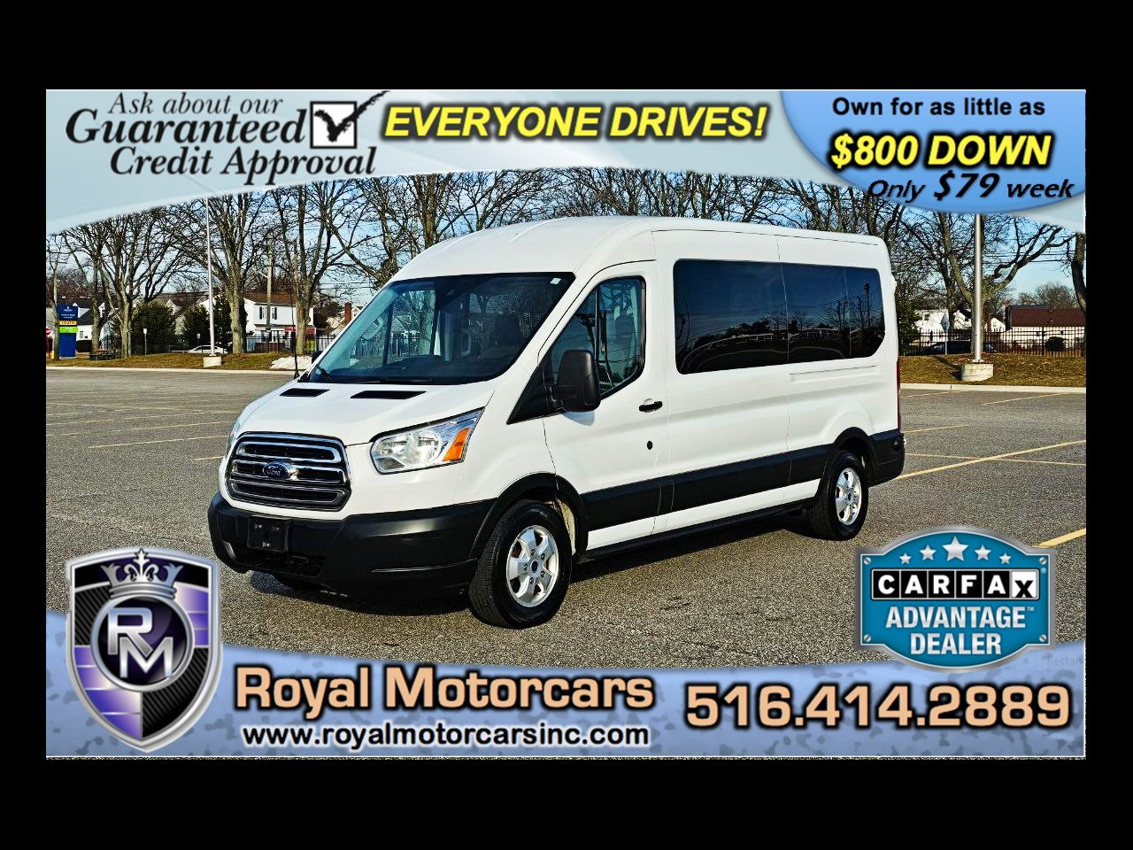 2019 Ford Transit 350 Wagon Med. Roof XLT w/Sliding Pass. 148-in. WB