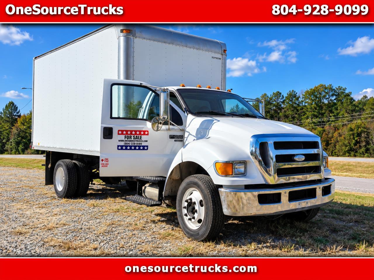2008 Ford F-650 16' BOX TRUCK 7.2 CAT MOTOR NON CDL