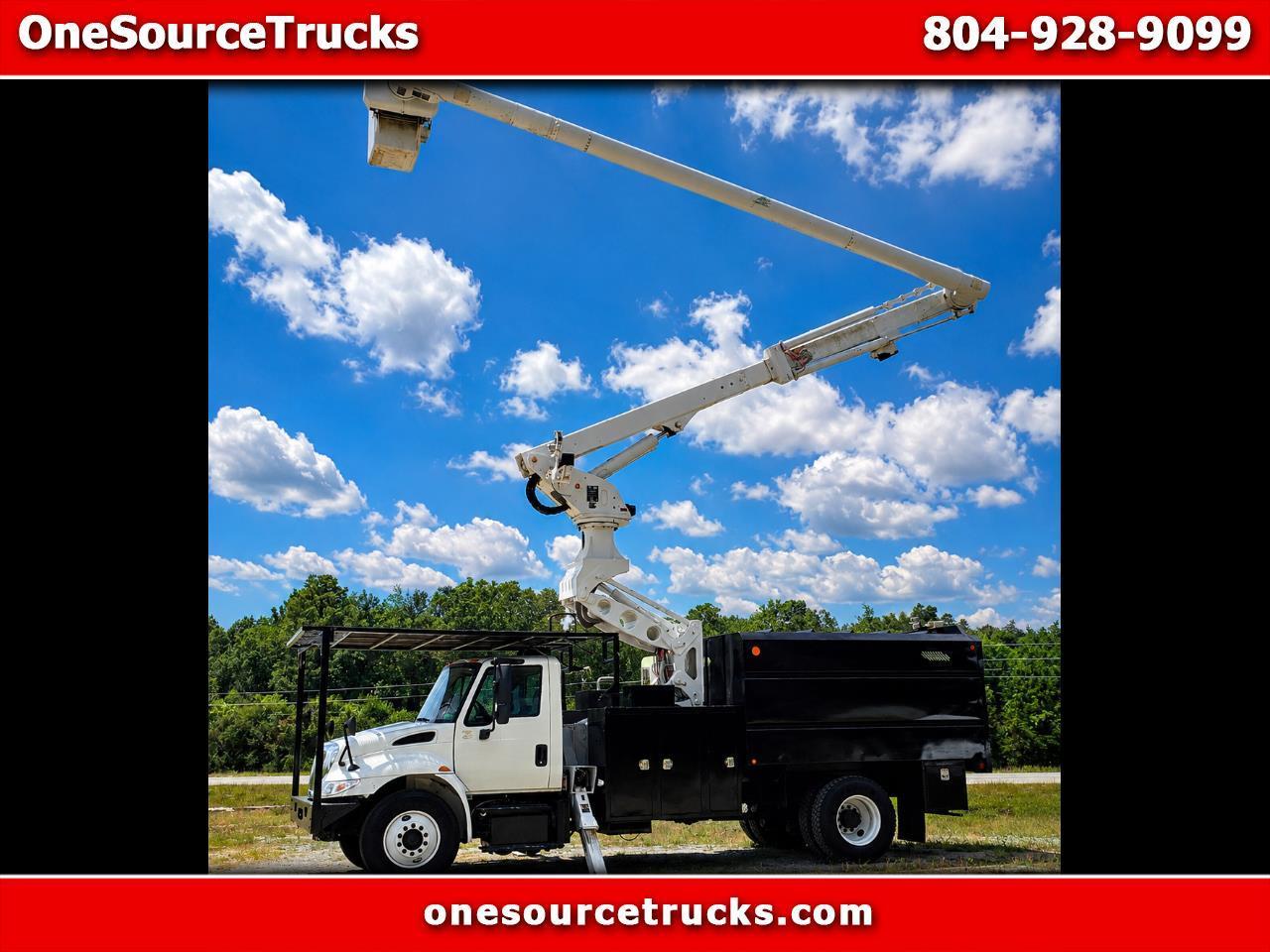 2011 International 4300 ALTEC 75' ELEVATOR BUCKET TRUCK 11' CHIPPER DUMP