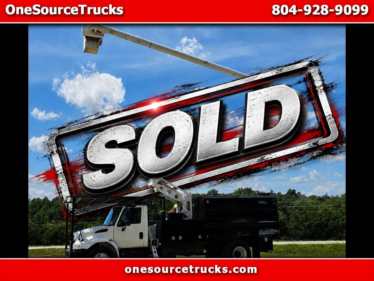 2011 International 4300 ALTEC 75' ELEVATOR BUCKET TRUCK 11' CHIPPER DUMP