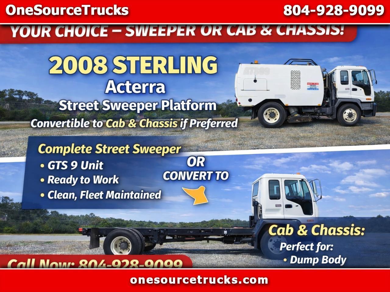 2009 GMC T7500 STREET SWEEPER SCHWARZE