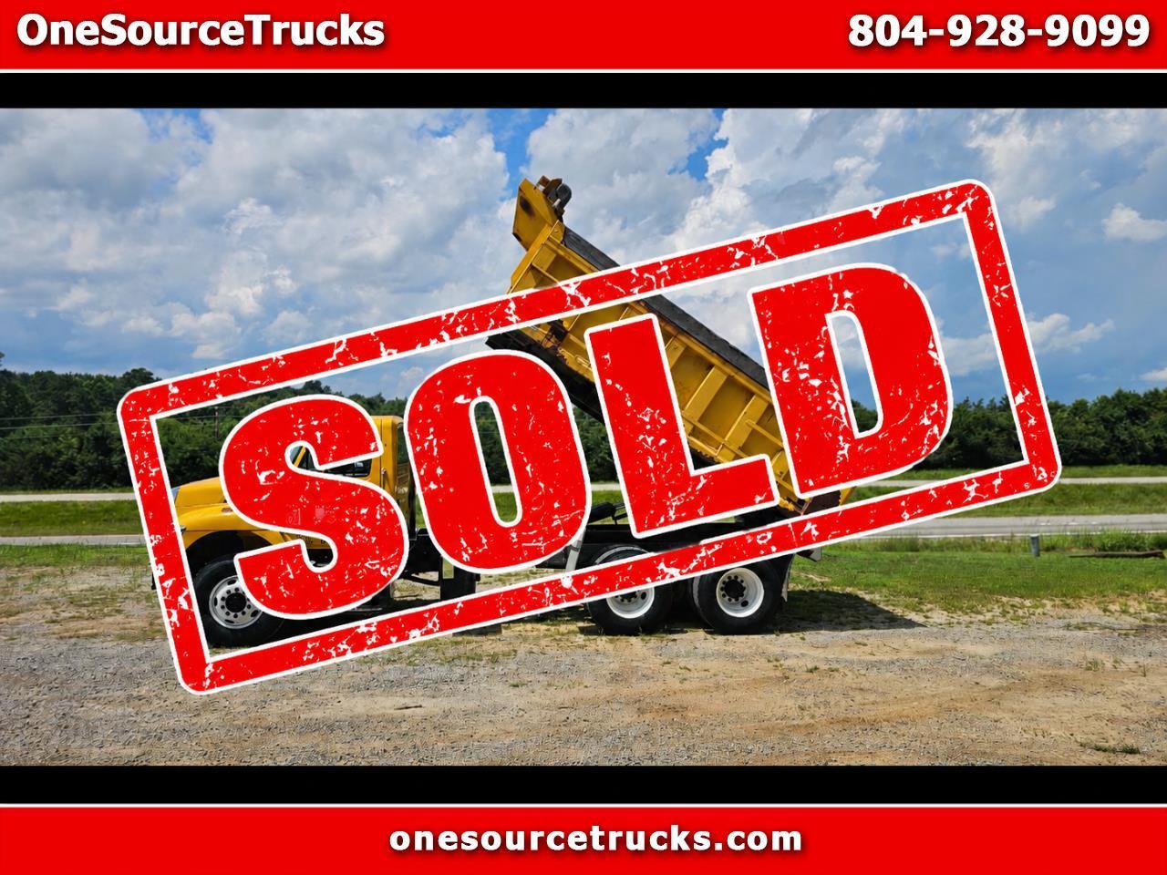 2009 International 7400 TANDEM AXLE DUMP TRUCK AT LOW MILES 9.3L DIESEL