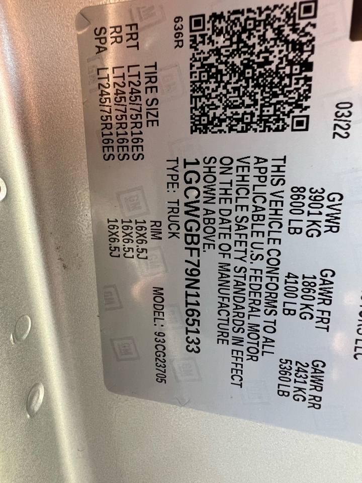 Chevrolet Express  2022