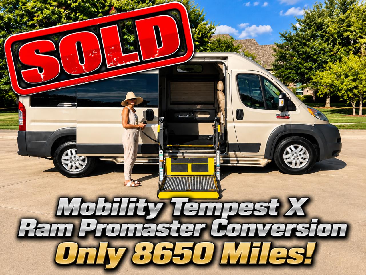 2015 RAM Promaster 2500 Tempest X Mobility Conversion Van