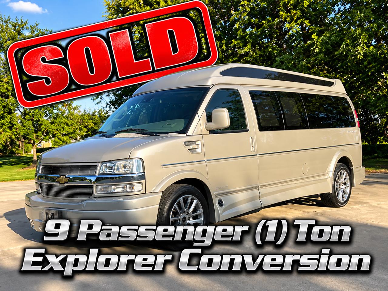 2021 Chevrolet Express 3500 9 Passenger Explorer Conversion Van