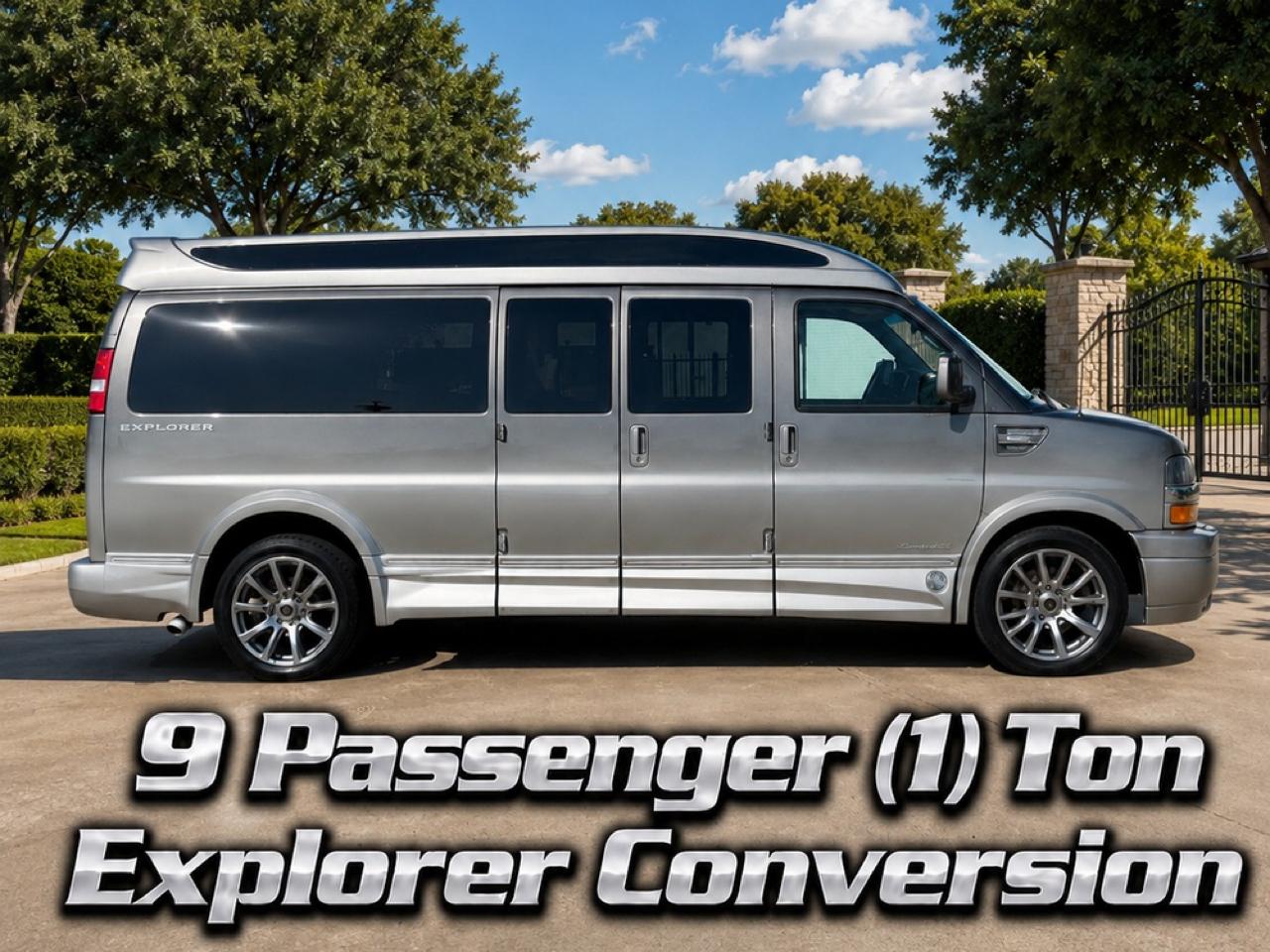 2021 Chevrolet Express 3500 1 Ton 9 Passenger Explorer Conversion Van