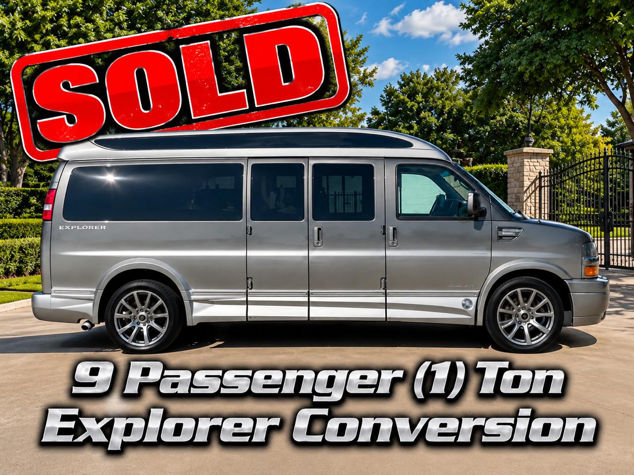 2021 Chevrolet Express 3500 1 Ton 9 Passenger Explorer Conversion Van