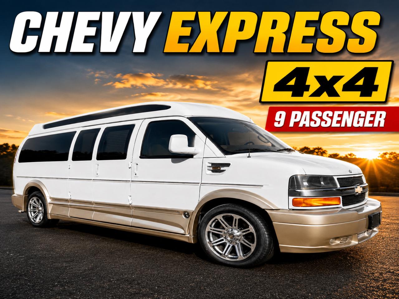 2017 Chevrolet Express 4x4 9 Passenger Explorer Conversion Van