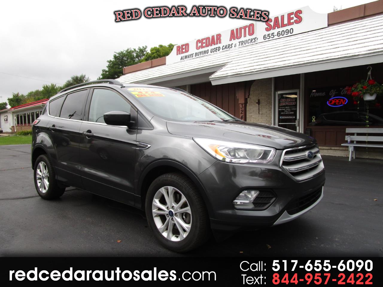 Used 2018 Ford Escape SEL 4WD for Sale in Williamston MI 48895 Red