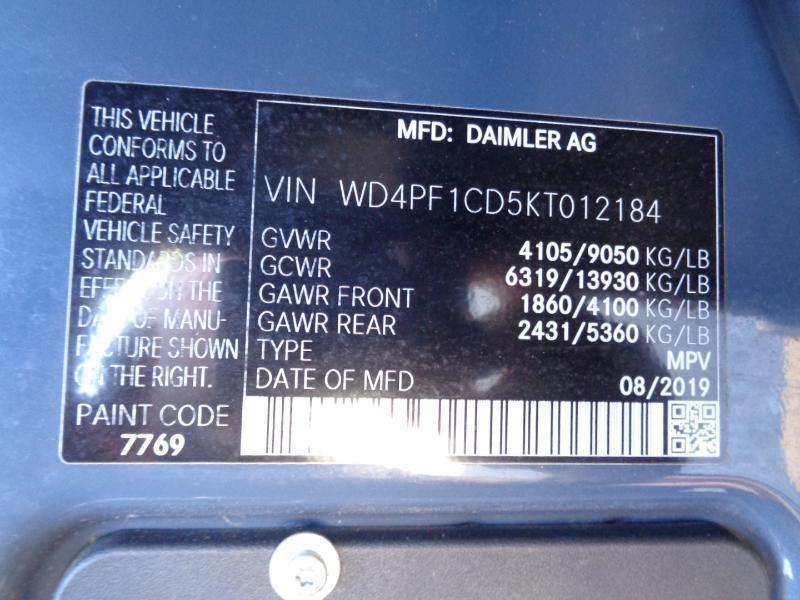 Mercedes-Benz Sprinter 3500 Wagon High Roof 170-in. WB 2019