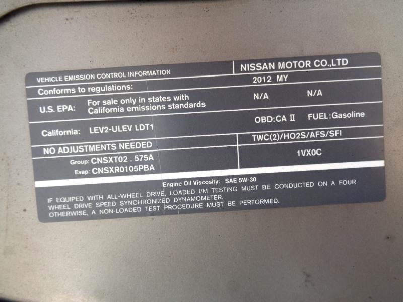 Nissan Rogue S FWD Krom Edition 2012