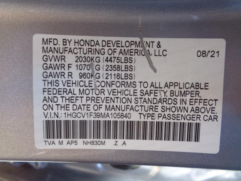 Honda Accord Sport CVT 2021