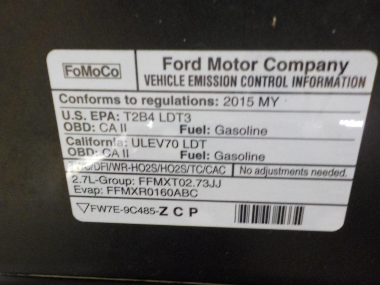 Ford F-150 4WD SuperCab 133" XLT 2015